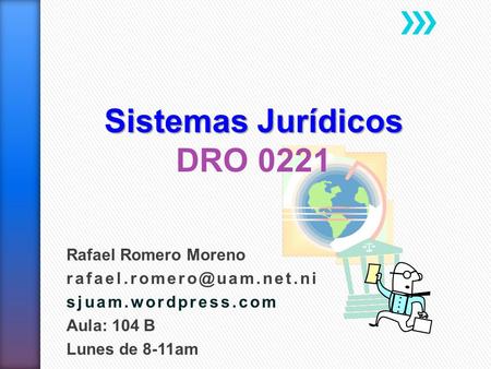 Sistemas Jurídicos DRO 0221
