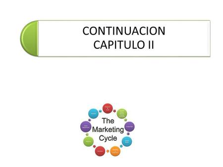 CONTINUACION CAPITULO II