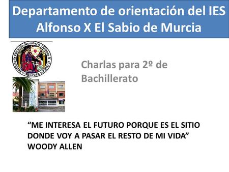 Departamento de orientación del IES Alfonso X El Sabio de Murcia