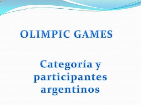 Categoría y participantes argentinos