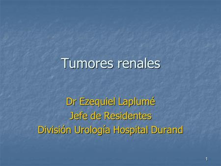 División Urología Hospital Durand