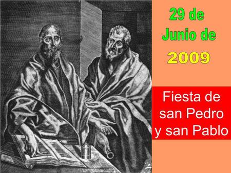 Fiesta de san Pedro y san Pablo