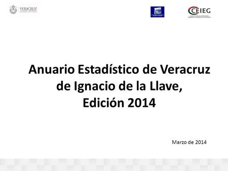 Anuario Estadístico de Veracruz de Ignacio de la Llave, Edición 2014