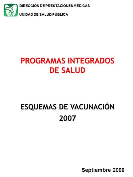 PROGRAMAS INTEGRADOS DE SALUD