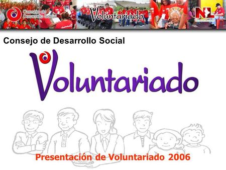 Presentación de Voluntariado 2006