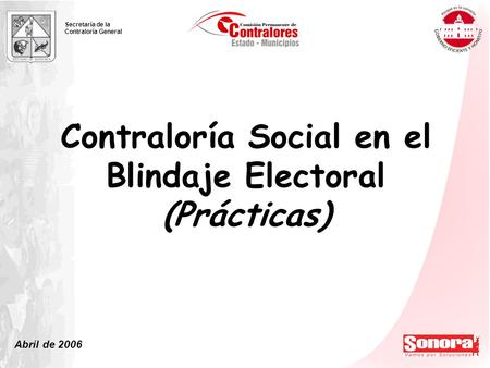 Contraloría Social en el Blindaje Electoral (Prácticas)