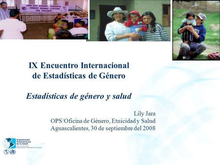 IX Encuentro Internacional de Estadísticas de Género