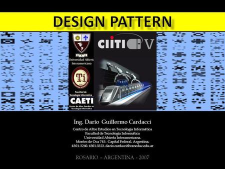 Design pattern Ing. Darío Guillermo Cardacci