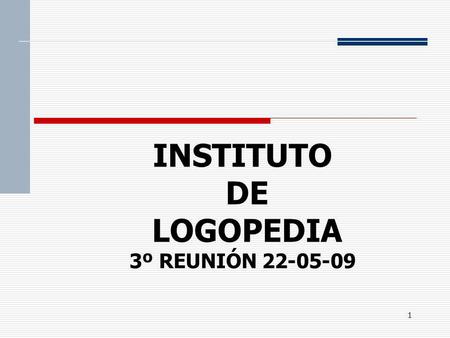 INSTITUTO DE LOGOPEDIA