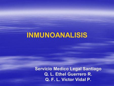 Servicio Medico Legal Santiago