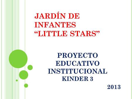 JARDÍN DE INFANTES “LITTLE STARS”