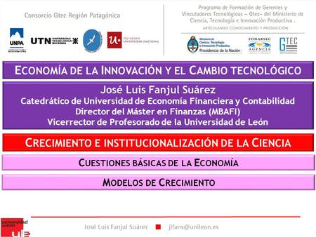 ECONOMÍA DE LA INNOVACIÓN Y EL CAMBIO TECNOLÓGICO