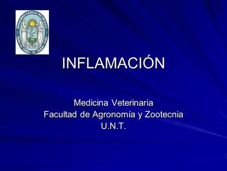 Medicina Veterinaria Facultad de Agronomía y Zootecnia U.N.T.