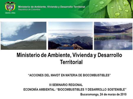 Ministerio de Ambiente, Vivienda y Desarrollo Territorial