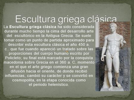 Escultura griega clásica