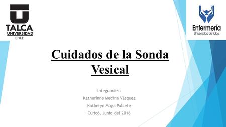 Cuidados de la Sonda Vesical Integrantes: Katherinne Medina Vásquez Katheryn Moya Poblete Curicó, Junio del 2016.