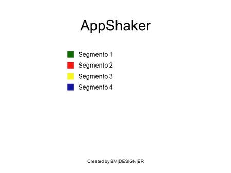 Created by BM|DESIGN|ER AppShaker Segmento 1 Segmento 2 Segmento 3 Segmento 4.