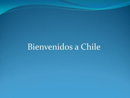 Bienvenidos a Chile. MINERALES NO METALICOS LTDA.