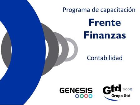 Frente Finanzas Contabilidad Programa de capacitación.