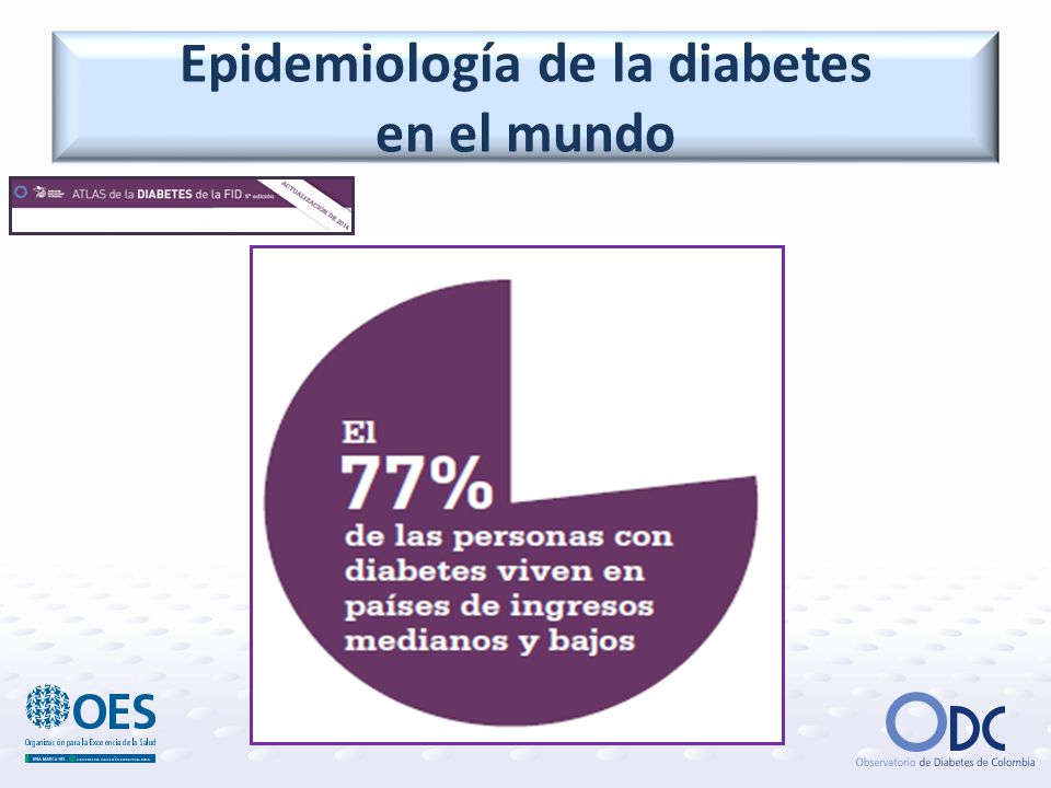 Epidemiología de la diabetes en Colombia ¿se cumple la Epidemiología de la diabetes en Colombia ¿se cumple la