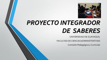 PROYECTO INTEGRADOR DE SABERES