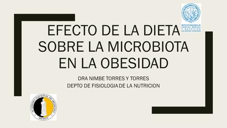 EFECTO DE LA DIETA SOBRE LA MICROBIOTA EN LA OBESIDAD