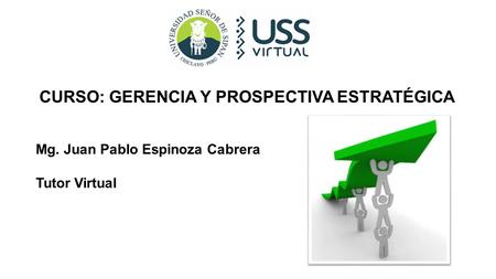 CURSO: GERENCIA Y PROSPECTIVA ESTRATÉGICA Mg. Juan Pablo Espinoza Cabrera Tutor Virtual.