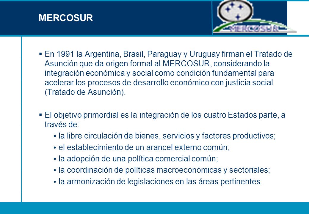 Mercosur y uruguay essay