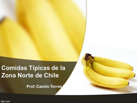 Comidas Típicas de la Zona Norte de Chile Prof. Camilo Torres B.