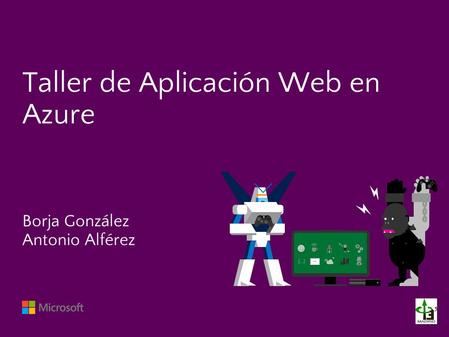 Borja González Antonio Alférez Taller de Aplicación Web en Azure Y A XB.