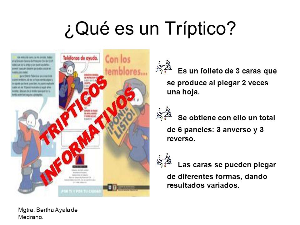 que es un triptico