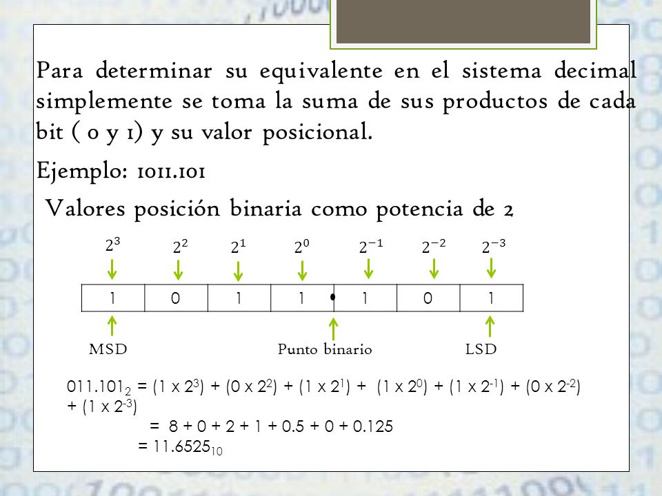 5 puntos decimales - 5 sistema de comercio binario