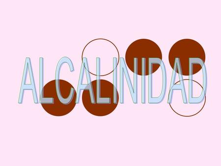 Introducción La alcalinidad significa la capacidad acidoneutralizante ( tapón ) de una sustancia química en solución acuosa ; la capacidad del agua de.
