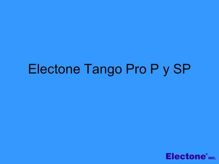 Electone Tango Pro P y SP
