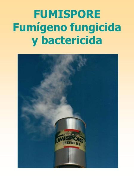 Fumígeno fungicida y bactericida