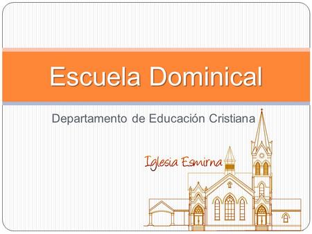 Departamento de Educación Cristiana