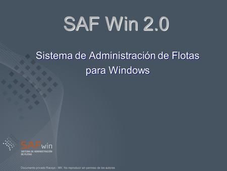 Sistema de Administración de Flotas para Windows