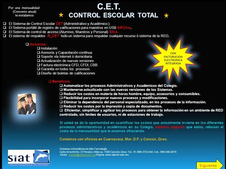 C.E.T. Control Escolar Total
