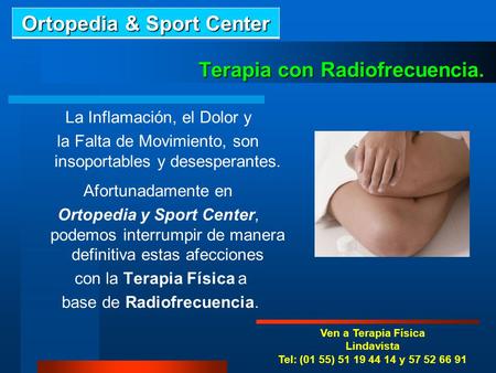 Terapia con Radiofrecuencia.