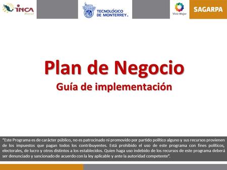Plan de Negocio Guía de implementación
