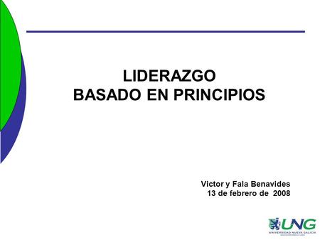 LIDERAZGO BASADO EN PRINCIPIOS