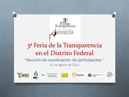 3ª Feria de la Transparencia en el Distrito Federal