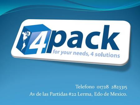 Telefono 01728 2823315 Av de las Partidas #22 Lerma, Edo de Mexico.