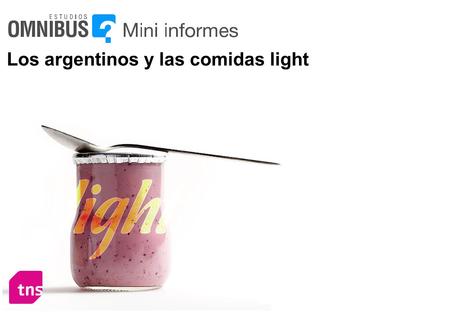 Los argentinos y las comidas light