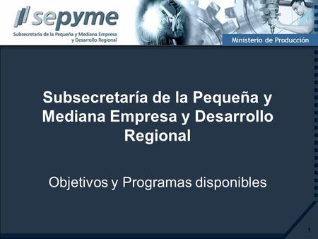 Subsecretaría de la Pequeña y Mediana Empresa y Desarrollo Regional