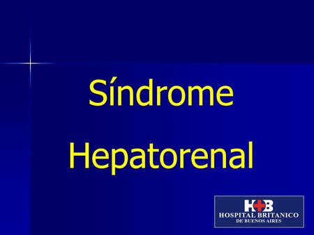 Síndrome Hepatorenal.