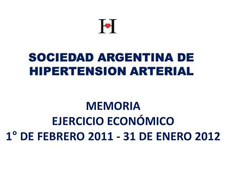 SOCIEDAD ARGENTINA DE HIPERTENSION ARTERIAL