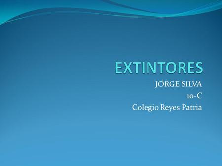 JORGE SILVA 10-C Colegio Reyes Patria