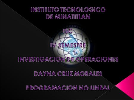 INSTITUTO TECNOLOGICO DE MINATITLAN ISC IV SEMESTRE