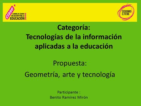 Categoría: Tecnologías de la información aplicadas a la educación